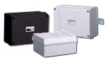 Polystyrene & Polycarbonate Enclosures, w/ Knockouts or Smooth Walls, Black or Gray