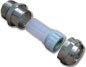PVDF - Chemical / High / Low Resistant Strain Relief Fittings - Nickel Plated Brass